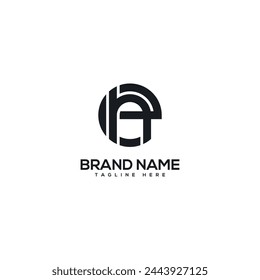 Alphabet monogram letter EN NE logo design template, Initial vector symbol.