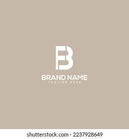 Alfabeto de letras monográficas FB, icono vectorial de diseño del logotipo BF.
