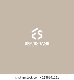 Alfabeto de letras monográficas FS, icono del vector de diseño del logotipo SF.