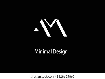 Alphabet AM Monogram Logo Design. Alphabet AM. Vektorlogo. Wortlogo.  Marketing-Design. AM Symbol Logo.
