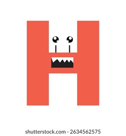 alphabet monster mystery animal characters isolated on black background