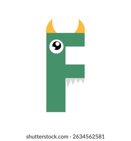 alphabet monster mystery animal characters isolated on black background