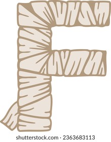 an alphabet with a mummy theme