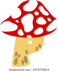 an alphabet with a mushroom theme