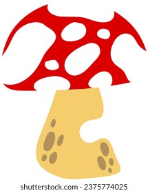 an alphabet with a mushroom theme