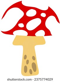 an alphabet with a mushroom theme
