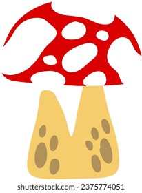 an alphabet with a mushroom theme