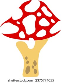 an alphabet with a mushroom theme