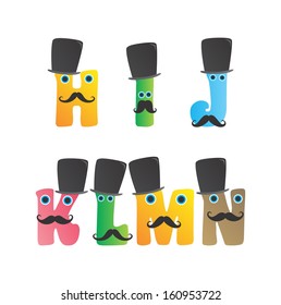 alphabet mustache guy