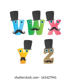 alphabet mustache guy