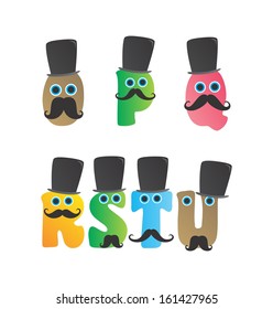 alphabet mustache guy