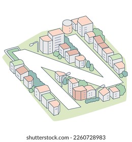 Alphabet "N" and the city