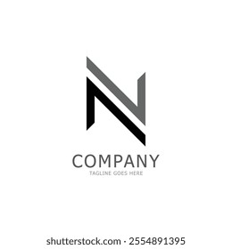 alphabet N letter logo and symbol vector icon