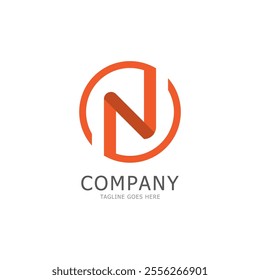 alphabet N letter logo and symbol vector icon