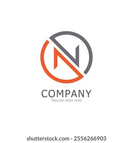 alphabet N letter logo and symbol vector icon