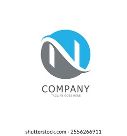 alphabet N letter logo and symbol vector icon