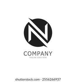 alphabet N letter logo and symbol vector icon