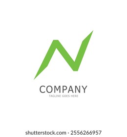 alphabet N letter logo and symbol vector icon