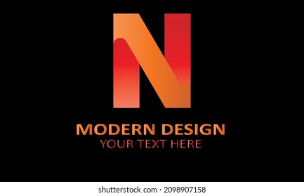 Alfabeto en forma moderna modelo abstracto monograma modelo de logotipo vectorial