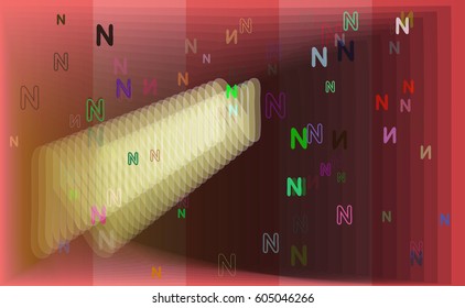 Alphabet N texture background