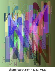 Alphabet N texture background