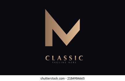 Plantilla de monogramo del logotipo del vector N de alfabeto