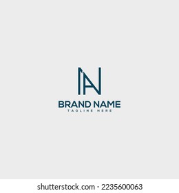 Alphabet NA, AN, N, A letter logo design template vector illustration.