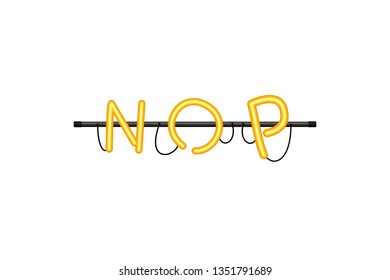 alphabet in neon light isolated icon