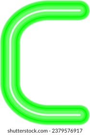 an alphabet with a neon sign theme