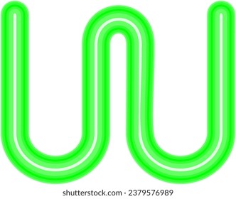 an alphabet with a neon sign theme