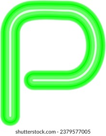 un alfabeto con un tema de signo de neón