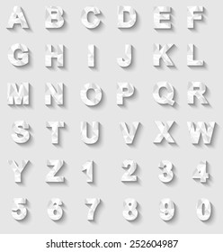 ALPHABET NEW STYLE MODERN WHITE