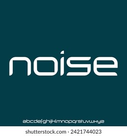 alphabet with noise effect, display font typeset