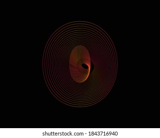 alphabet number 0 with gradient line