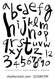 alphabet and number