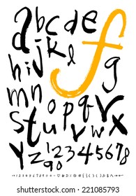 alphabet and number