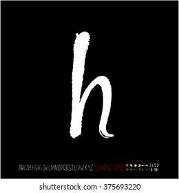 Alphabet & number / handwriting - vector