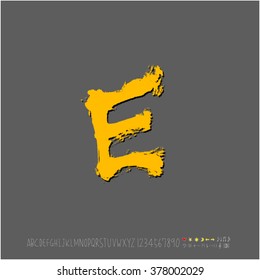 Alphabet & number / handwriting - vector