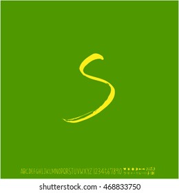 Alphabet & number / handwriting - vector