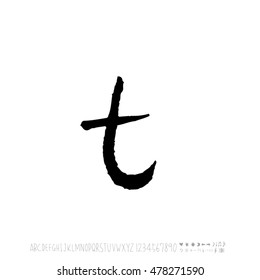Alphabet & number / handwriting - vector
