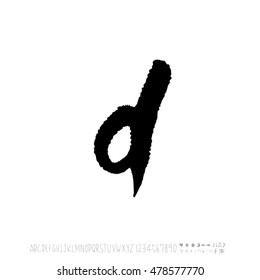 Alphabet & number / handwriting - vector