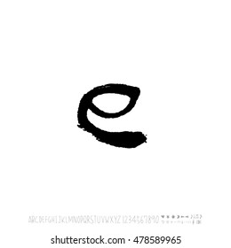 Alphabet & number / handwriting - vector