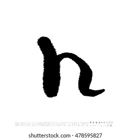 Alphabet & number / handwriting - vector