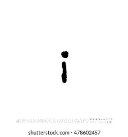 Alphabet & number / handwriting - vector