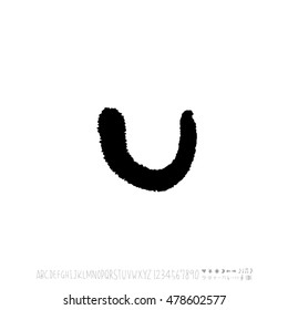 Alphabet & number / handwriting - vector