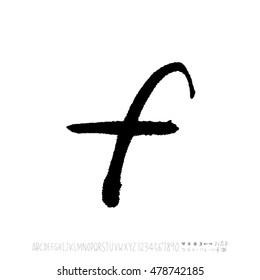 Alphabet & number / handwriting - vector