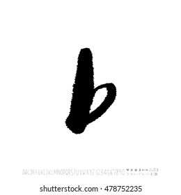 Alphabet & number / handwriting - vector
