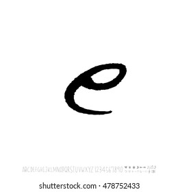 Alphabet & number / handwriting - vector