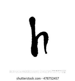 Alphabet & number / handwriting - vector