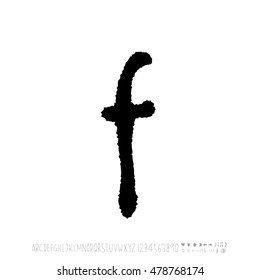 Alphabet & number / handwriting - vector